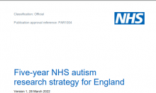 Five-year NHS autism research strategy for England